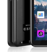 Smart MP3 Player with Android 13 &amp; 4" Touchscreen – 144GB Storage (1TB Expandable), Bluetooth 5.3...