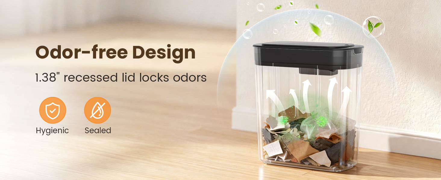 Automatic Motion Sensor Bathroom Trash Can with Lid