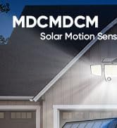 MDCMDCM Solar Flood Lights Outdoor Waterproof Motion Sensor – Solar Security Lights with Remote