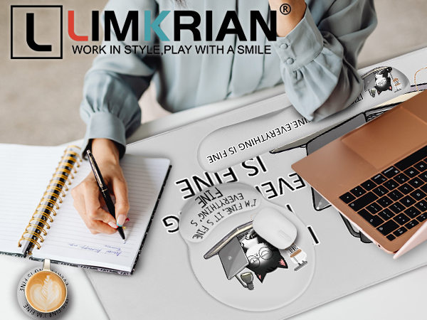 Funny Cat Desk Mat Set