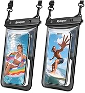 Rynapac Waterproof Phone Pouch Floating - 2Pack, [Up to 8.5''] IPX8 Waterproof Phone Case with La...