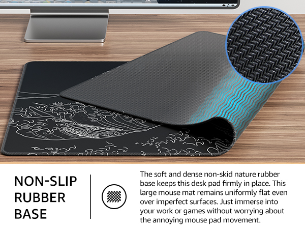 non-slip rubber base