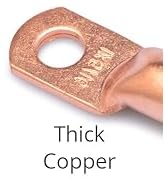 Wirefy 1/0 Gauge 3/8&amp;#34; Wire Lugs