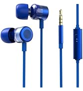 MORMOQUE EP-06 Wired Earbuds in-Ear Earphones,Build-in Microphone Noise Isolating Headphones,3.5m...