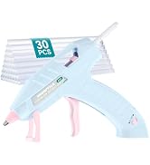 HHDQFTSLG 20W Cordless Hot Glue Gun with 30 Premium Glue Sticks for DIY | Fast Preheating Anti-Dr...