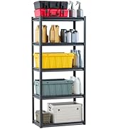 VEVOR Storage Shelves, 2000 lbs, 5 Tier Garage Storage Shelving, 18" D x 32" W x 72" H Adjustable...