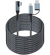 SUMPK VR Link Cable 20FT Compatible for Oculus Quest 2, USB 3.2 Type C to C 5Gbps High Speed Data...