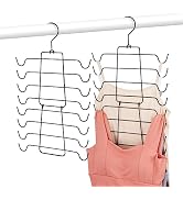 OMHOMETY 2 Pack Bra Hanger for Closet, Tank Top Hangers, Sturdy Metal Space Saving Hanger Sport B...