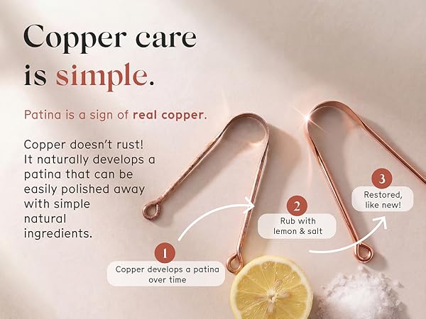 Copper care is simple