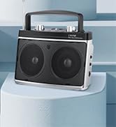 Audiocrazy Portable AM FM Radio with Best Reception, Transistor Radio with Bluetooth Plug in Wall...