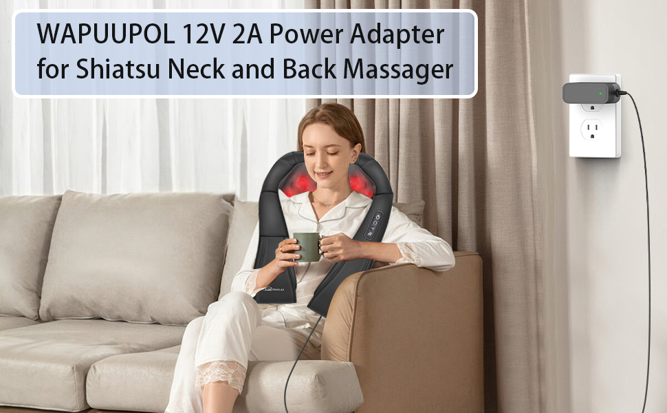 Replacement for Shiatsu Neck and Back Massager Charger