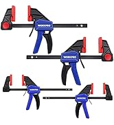 WORKPRO Mini Bar Clamps for Woodworking, 6