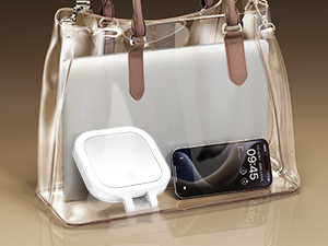 compact magnifying mirror