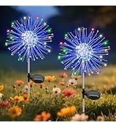 Garden Outdoor Lights, 2 Pack 120 LED Solar Garden Lights Fairy Lights Outdoor Waterproof Decorat...