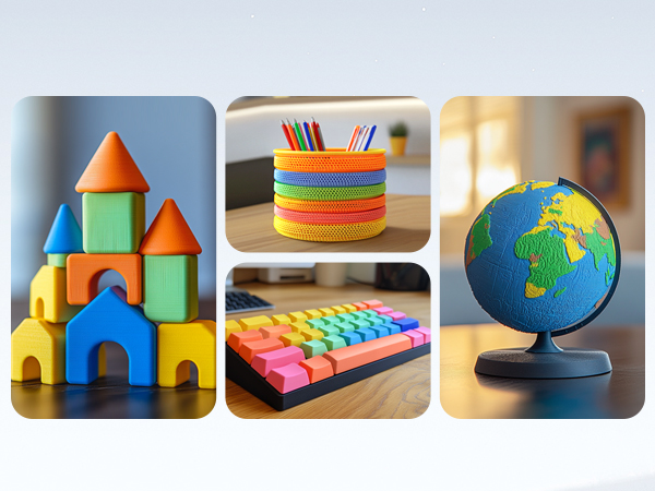 SUNLU 3D Printer Filament Bundle, 1kg Refill Filament