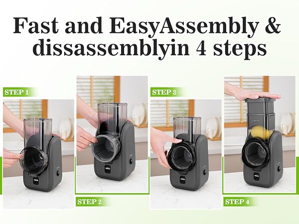 Salad Maker With 6 Different Shapes of Blades
