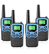 Walkie Talkies with 22 FRS Channels, MOICO Walkie Talkies for Adults with LED Flashlight VOX Scan...