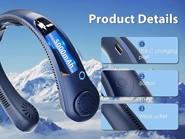 Neck Fan Rechargeable