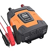 Ampeak 400W Power Inverter 4.8A Dual USB Ports 2 AC Outlets Car Inverter DC 12V to AC 110V 11 Pro...