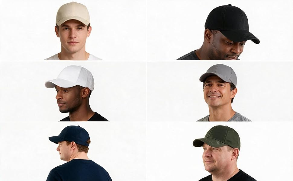 Oversize Baseball Cap XXL Big Head Hats for Men Large Head Hats Dad Hat Adjustable 23.6&amp;#34;-26.8&amp;#34;