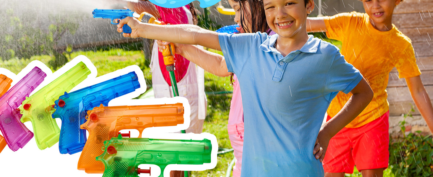 Playbees Water Gun different colors kids playing