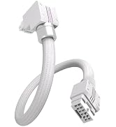 EZDIY-FAB UNIFAS ARGB 16-Pin 12VHPWR GPU Extension Cable for RTX 40/50 Series, 16AWG 90° Right-An...