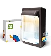 ASD 30/40/50W LED Wall Pack Light Slim with Dusk to Dawn Photocell, 6577LM 3000/4000/5000K 120-27...