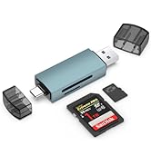 SD Card Reader, Dual Slots USB 3.0/Type C to Micro SD Card Adapter for Samsung Galaxy S25 FE S25 ...