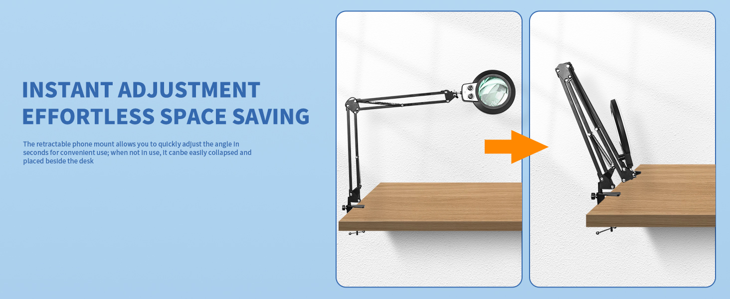 save space table magnifying glass with light large magnifying glass with light 10x 12x