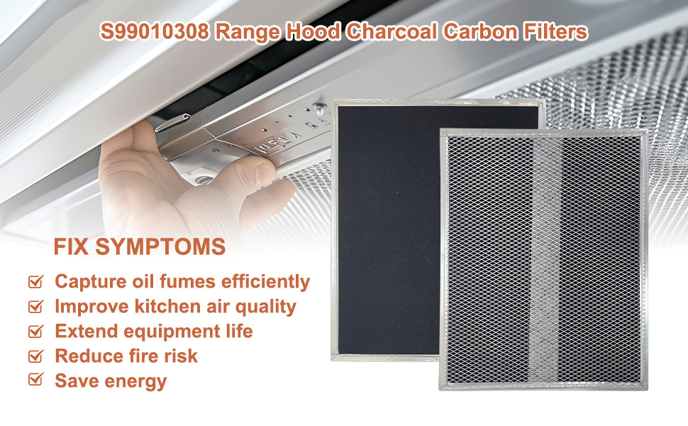 S99010308 Range Hood Charcoal Carbon Filters For Broan