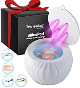 Swissklip ShinePod Ultrasonic Dental Cleaning Pod | Ultrasonic Retainer Cleaner Machine | Mouth G...
