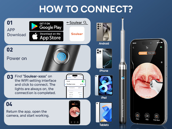 Tonsil Stone Remover with Camera