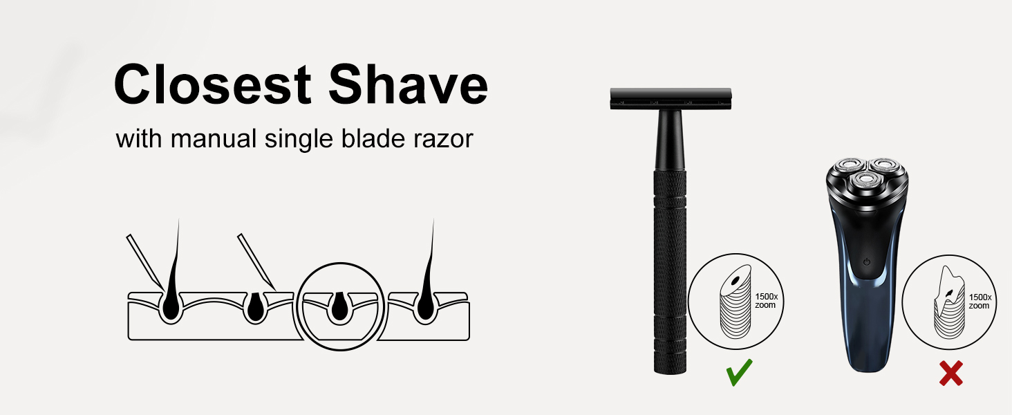 safety razor single blade razor double edge razor reusable metal 1 one blade razor