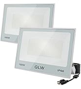 GLW 2 Pack 150W Led Flood Lights Outdoor Bright 13000LM Security Lights Outside Lamp IP66 Waterpr...