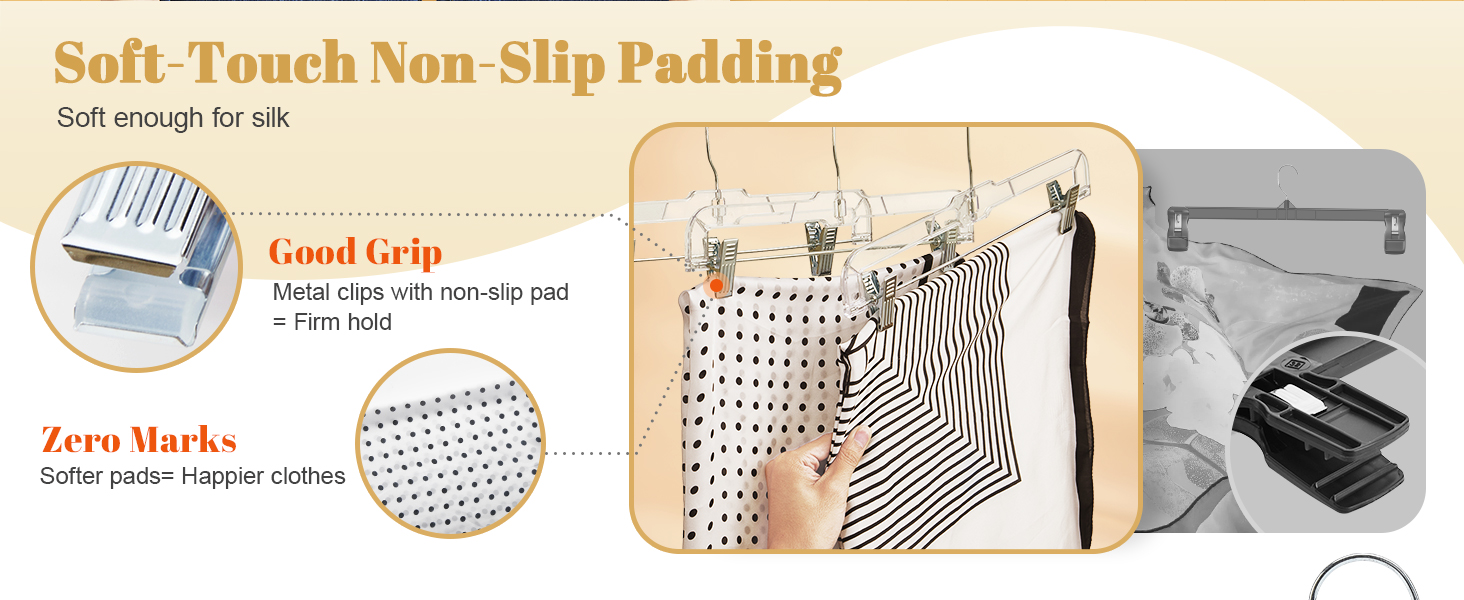 non slip skirt hangers