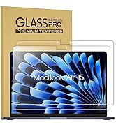 2 Pack Tempered Glass Screen Protector for New Apple 2024-2023 MacBook Air 15 inch (Model: A3114 ...
