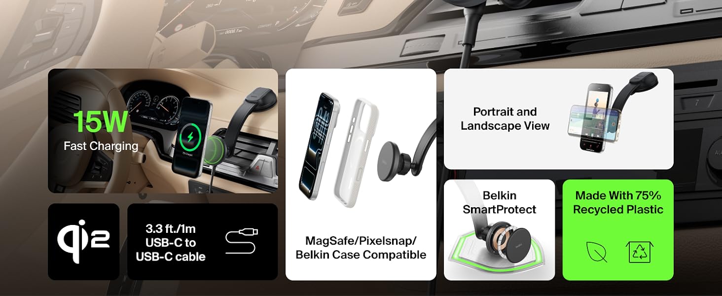 Wireless Car Dash Mount
