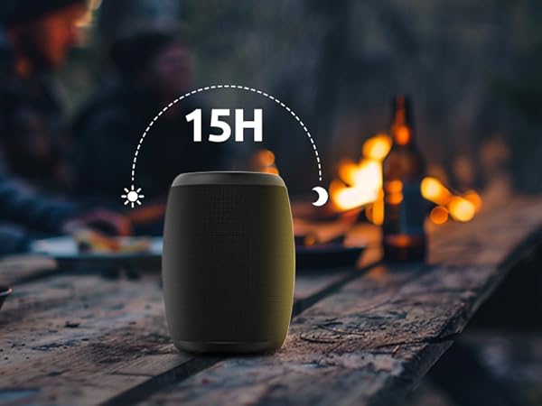Long Battery Life: It is a small Rechargeable Portable Bluetooth Speaker built long life battery