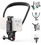 VRIG Magnetic Neck Mount with Phone Holder, One-Click Quick Release &amp; Claw-Mini Action Camera Ada...