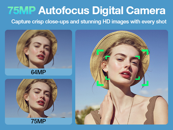 75MP Autofocus digital camera