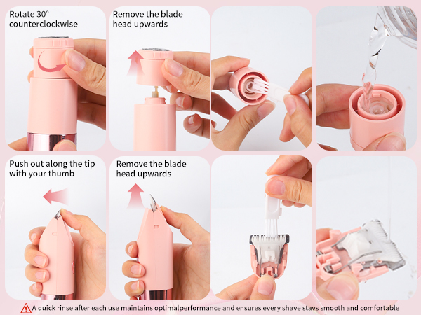 Electric Razor for Women Men Facial Hair Remover, Rechargeable Led Display Hair Removal Kit