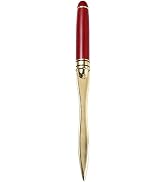 Gold Red Letter Opener Creative Portable Cut Paper Tool Wooden Handle Letter Student Stationery D...
