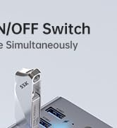 Close-up of a metallic switch or lever, partially visible. Text indicates it's an ON/OFF switch.