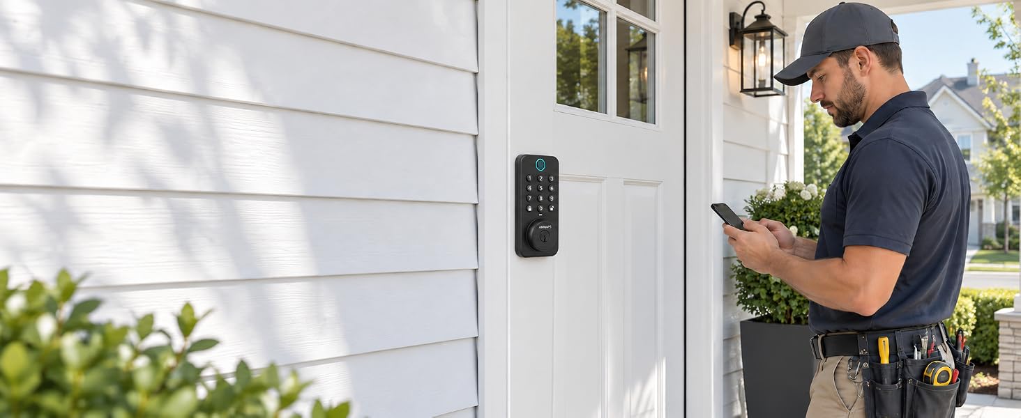 temporary code door lock keyless entry for airbnb rental guests