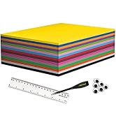 MEARCOOH Foam Sheets Crafts 9x12 in 30Pack 15 Colors 2mm Eva Color Craft Foam Paper Set for Craft...