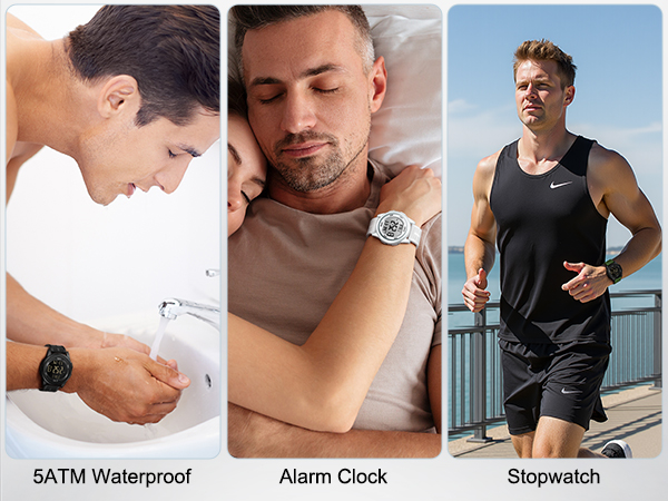 Digital Watches for Men Outdoor Waterproof Sport
