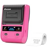 DETONGER Label Maker DP23S Thermal Portable Bluetooth Barcode Label Maker with 1 Pack 50x30mm Lab...
