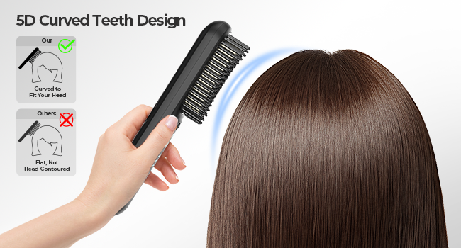 Hair straightening Brush