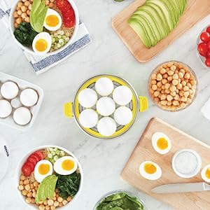 Dash Rapid Egg Coooker, 7 eggs, hard boiled, soft boiled, poached eggs, peeps, chick, easter