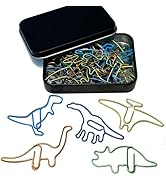 Cute Paper Clips, 30PCS Dinosaur Paper Clips, Creative Office Supplies Bookmark Clips Cute Home O...